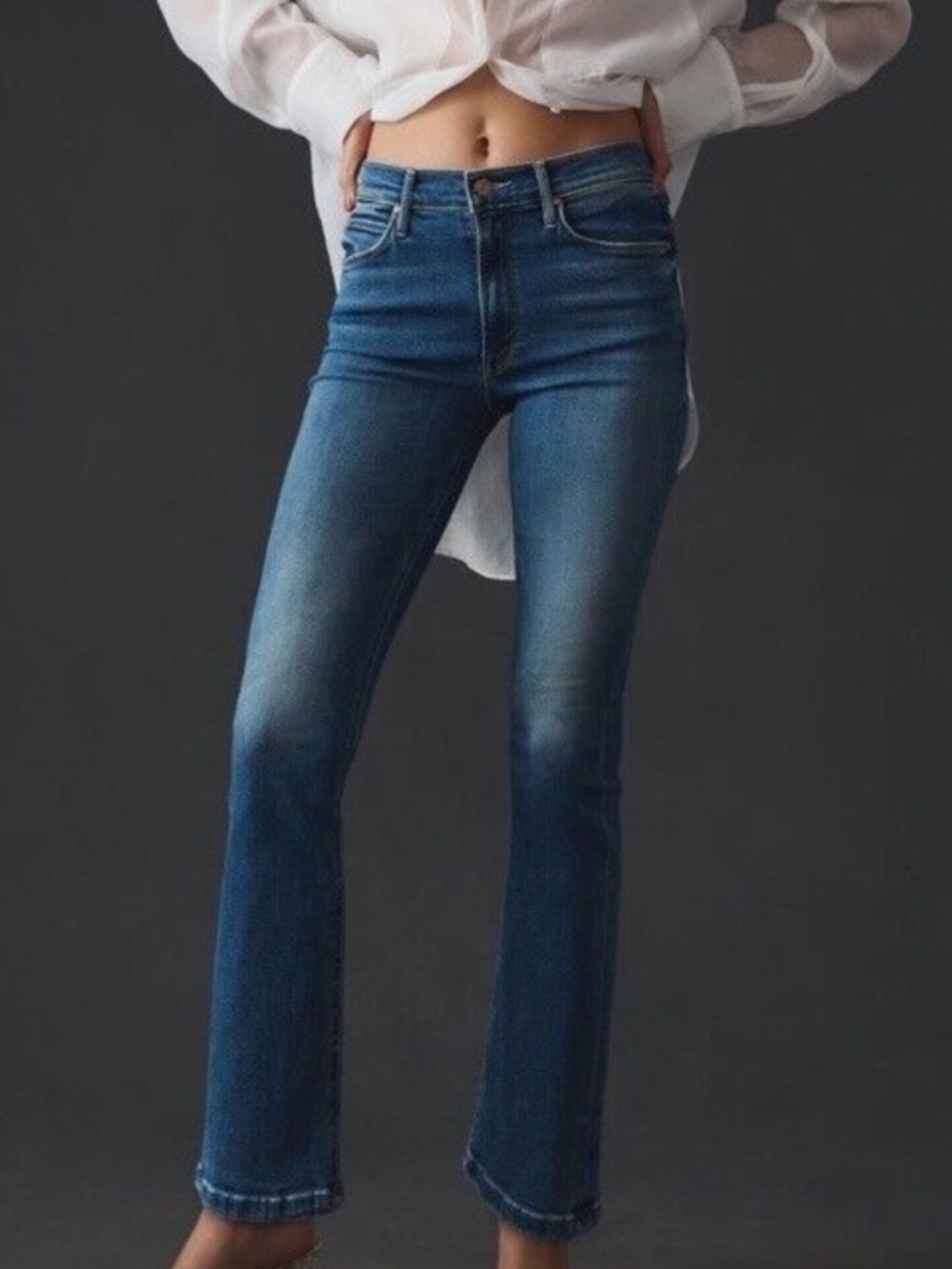 MOTHER The Mid Rise Dazzler Ankle Jeans in Healing Jar sz 28